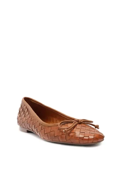 Schutz Arissa Braided Leather Ballet Flat