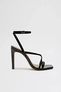 Schutz Bari Leather Strappy Heel