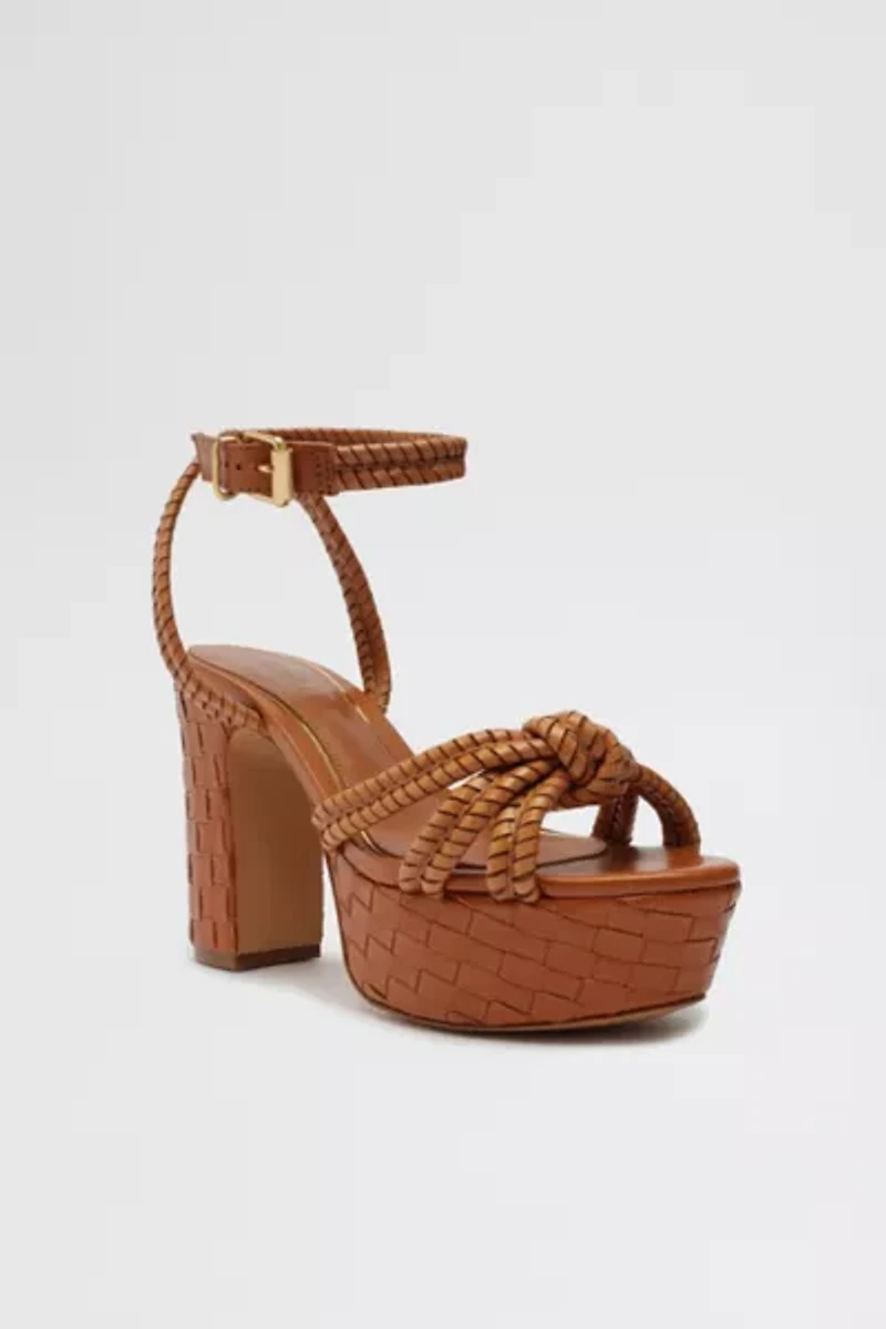 Schutz Kathleen Braided Leather Platform Sandal