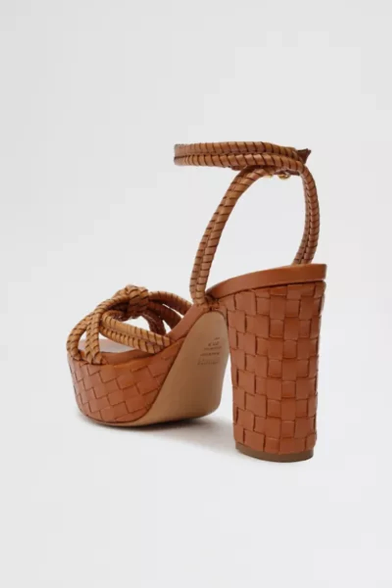 Schutz Kathleen Braided Leather Platform Sandal