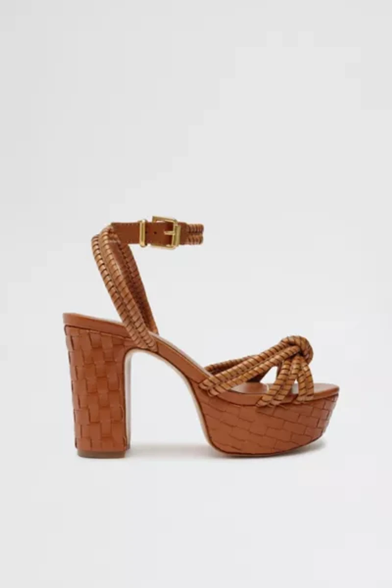 Schutz Kathleen Braided Leather Platform Sandal