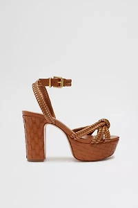 Schutz Kathleen Braided Leather Platform Sandal