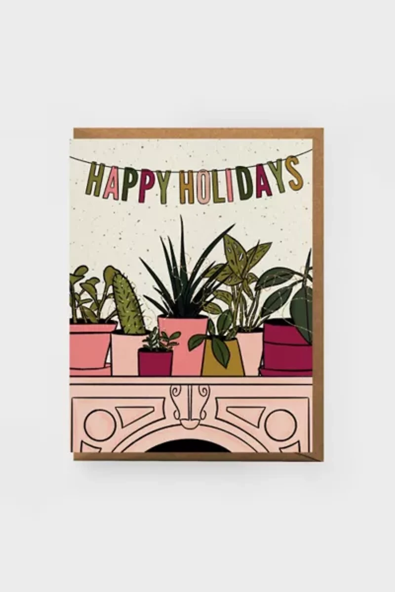 Boss Dotty House Plant Holiday Greeting Card