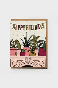 Boss Dotty House Plant Holiday Greeting Card