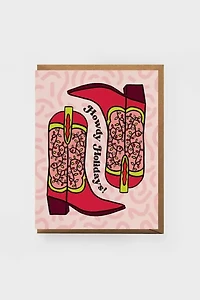 Boss Dotty Howdy Holidays Greeting Card