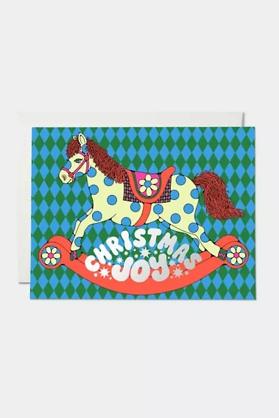 Red Cap Holiday Horse Greeting Card