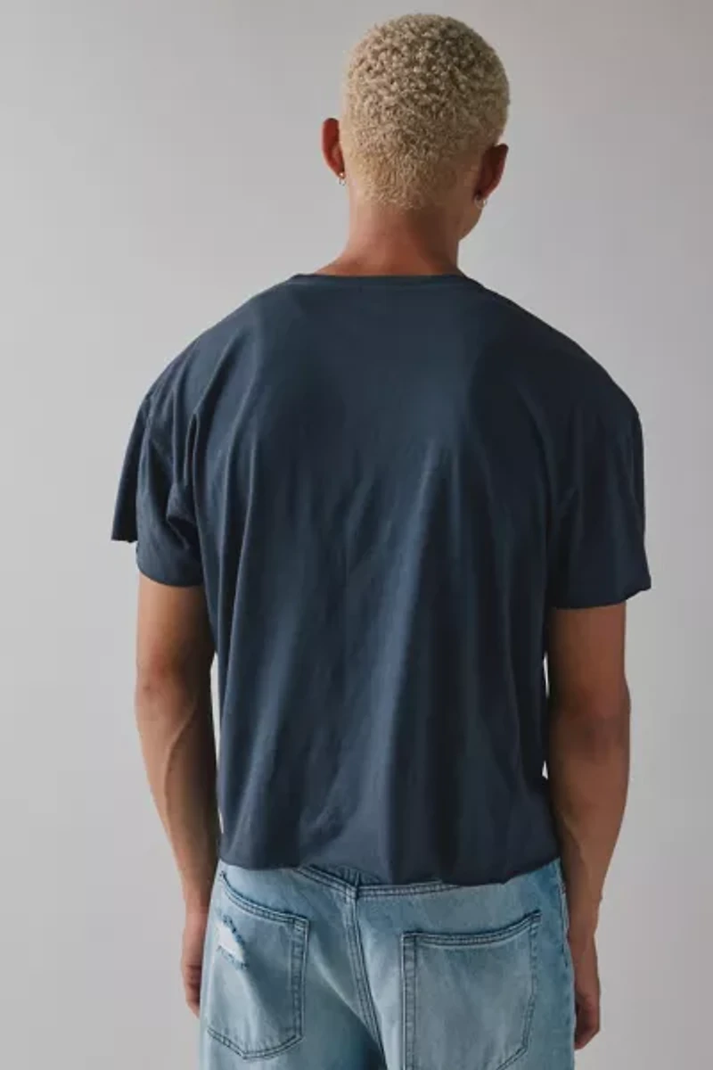 ReMADE By UO Boxy Cropped Raw Cut Tee