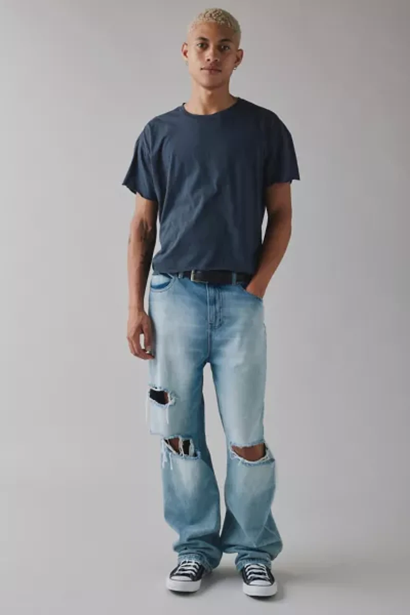 ReMADE By UO Boxy Cropped Raw Cut Tee