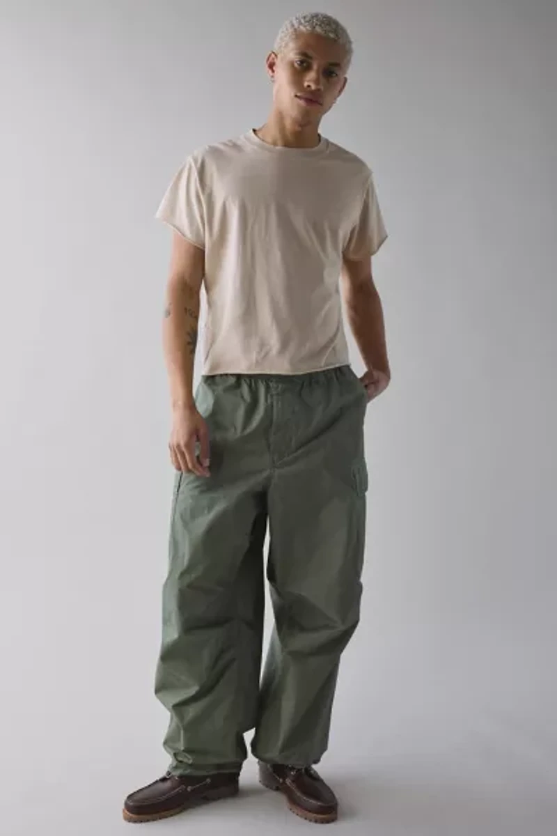 ReMADE By UO Boxy Cropped Raw Cut Tee
