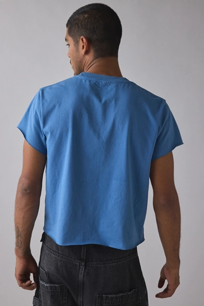 ReMADE By UO Boxy Cropped Raw Cut Tee