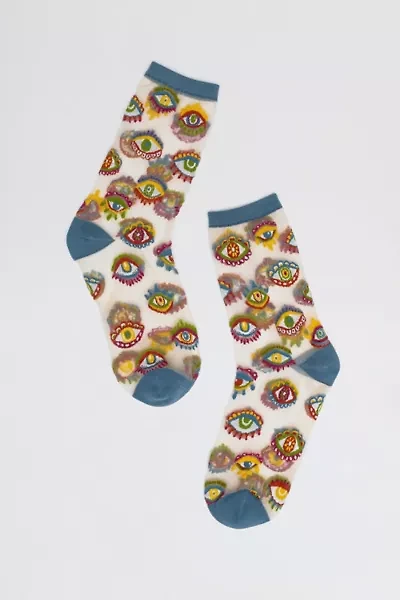 Sock Candy Evil Eye Sheer Sock