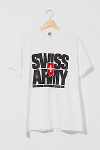 Vintage 1990s Swiss Army Knife Spell Out Graphic T-Shirt Single Stitch