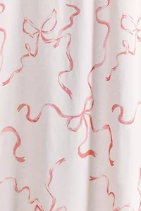 Printed Bows Shower Curtain