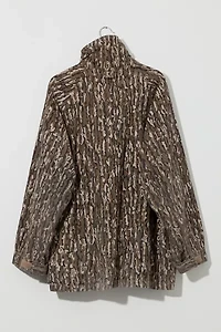 Vintage 1980s Distressed Tree Bark Camo Rain Parka