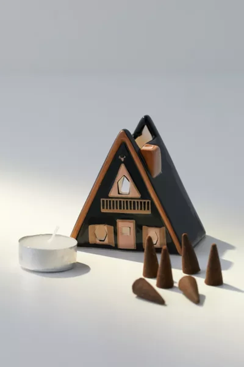 Paddywax House Cone Incense & Tea Light Holder