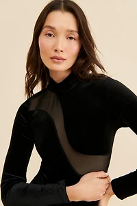 Vero Moda Velour Cut-Out Mini Dress