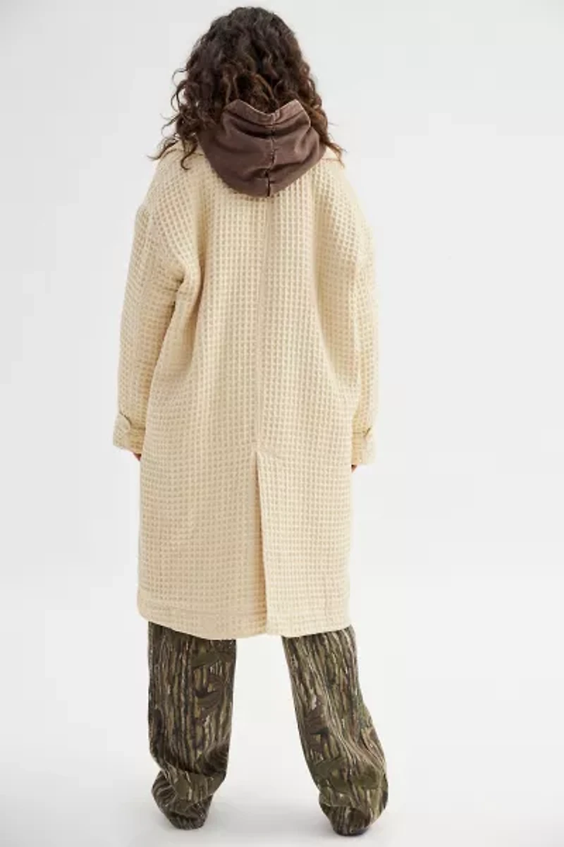 UO Emma Waffle Trench Coat