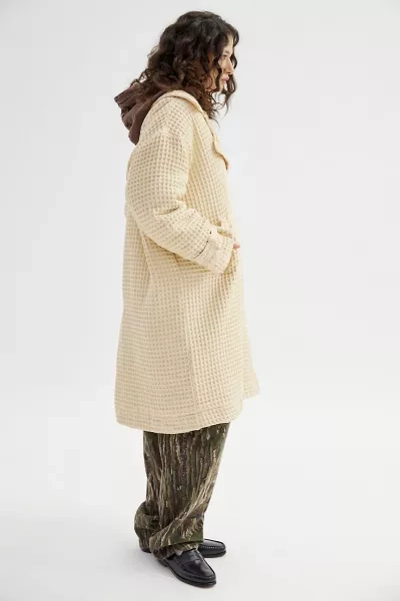 UO Emma Waffle Trench Coat