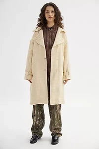 UO Emma Waffle Trench Coat