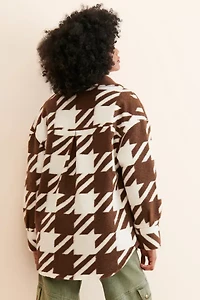 Native Youth Jerrod Houndstooth Shirt Jacket