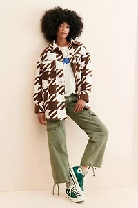 Native Youth Jerrod Houndstooth Shirt Jacket