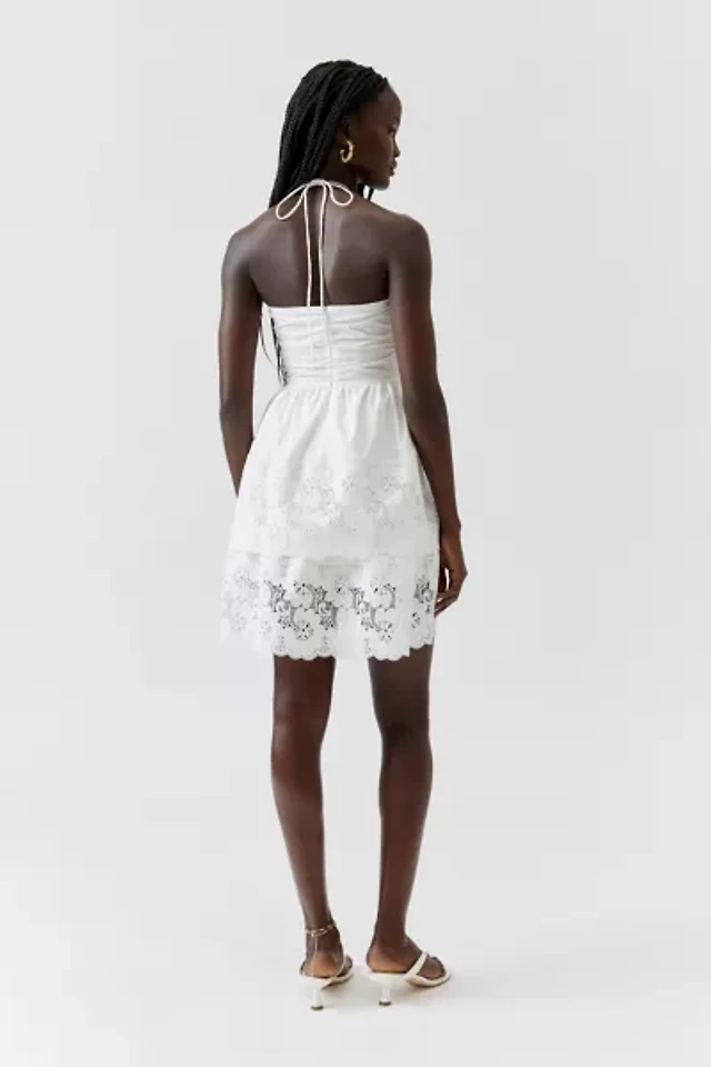 Urban Outfitters UO Hyacinth Lace Spliced Midi Dress at Mall of America in Bloomington, MN Urban Outfitters UO Hyacinth Lace Spliced Midi Dress at Mall of America in Bloomington, MN