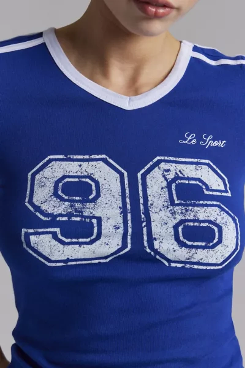 Le Sport Graphic Fitted Baby Tee
