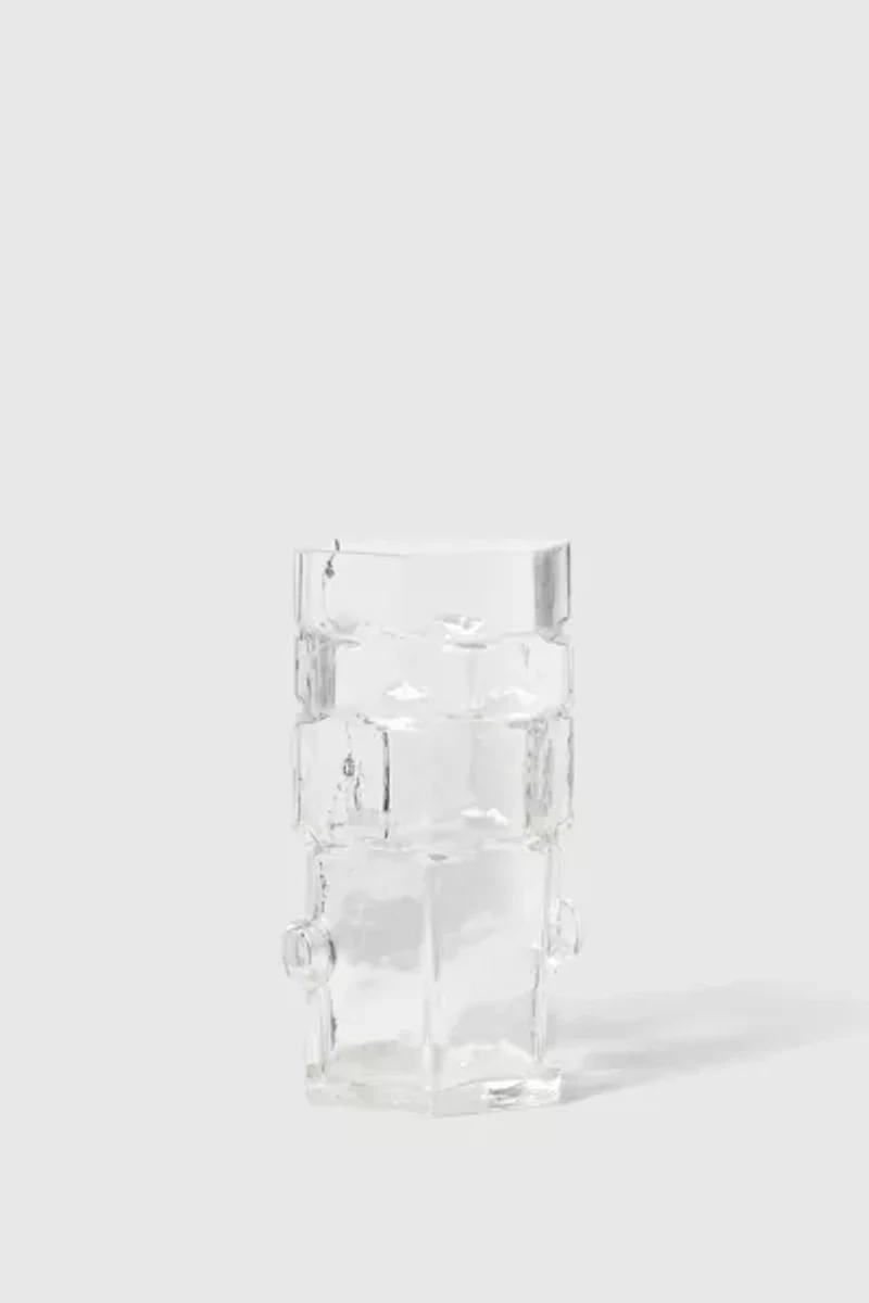 Areaware Glass Hex Vase