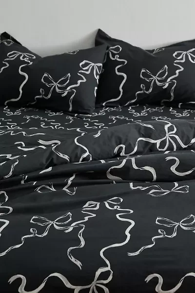 Painted Bows Duvet Cover Set