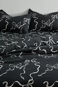 Painted Bows Duvet Cover Set