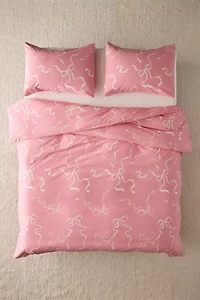 Painted Bows Duvet Cover Set