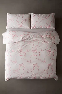 Painted Bows Duvet Cover Set