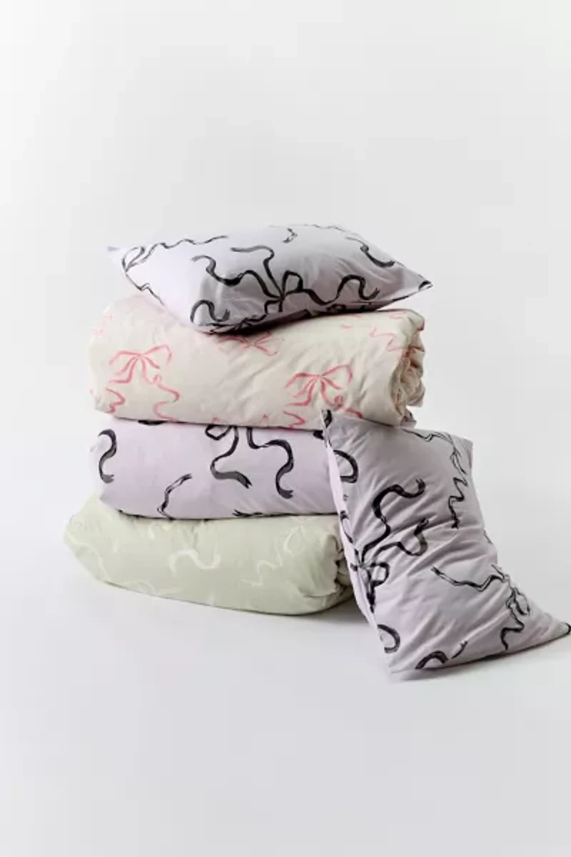 Painted Bows Duvet Cover Set