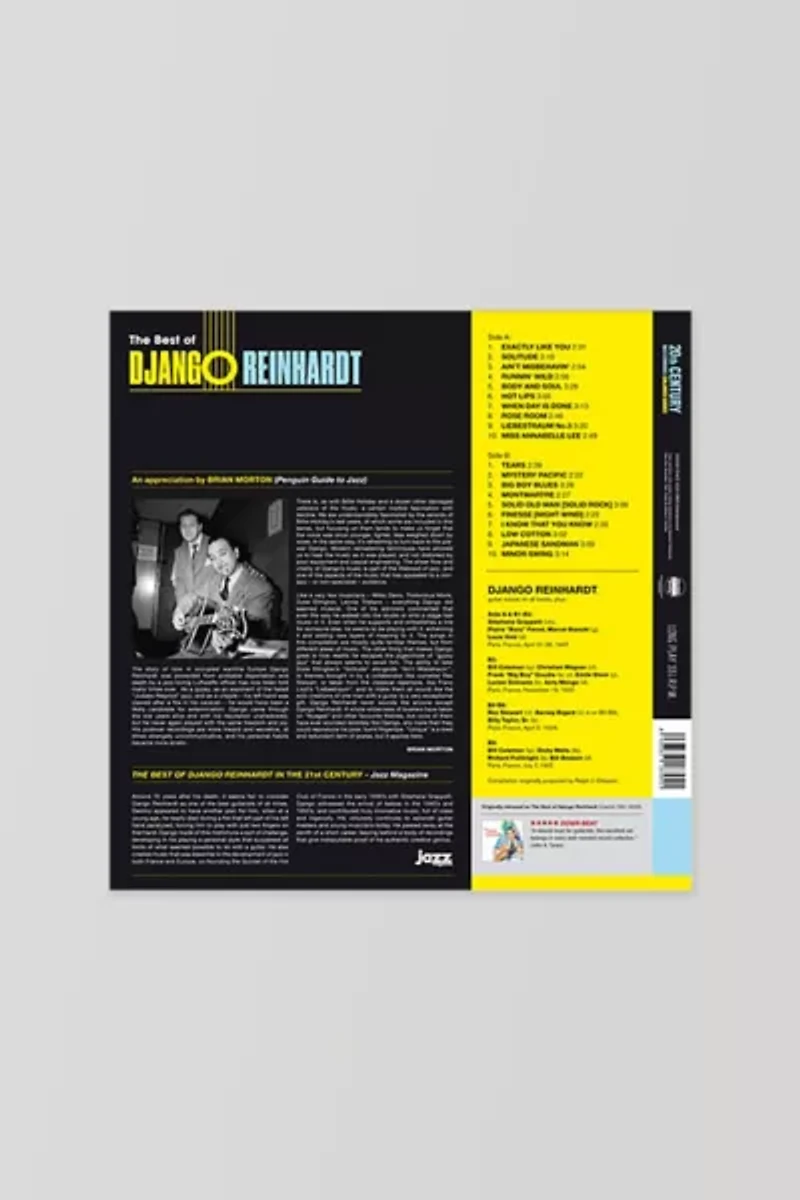 Django Reinhardt - Best Of (180-Gram Orange Vinyl) LP