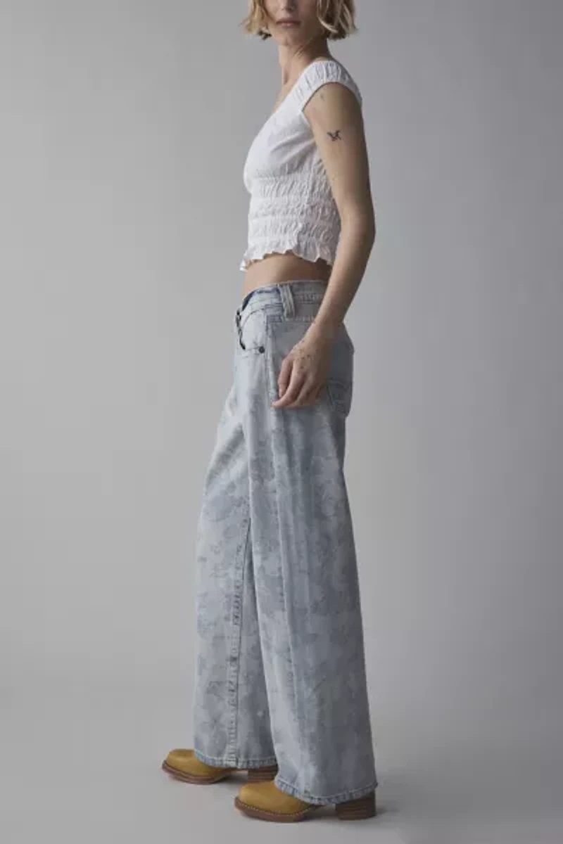 BDG Kayla Printed Low-Rise Slouchy Jean