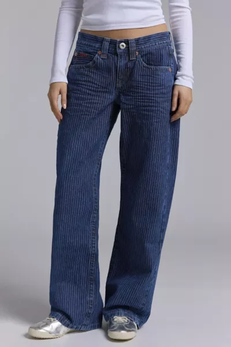 BDG Kayla Printed Low-Rise Slouchy Jean