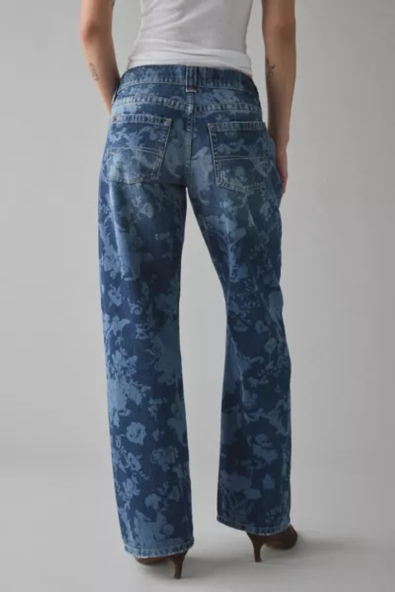 BDG Kayla Printed Low-Rise Jean