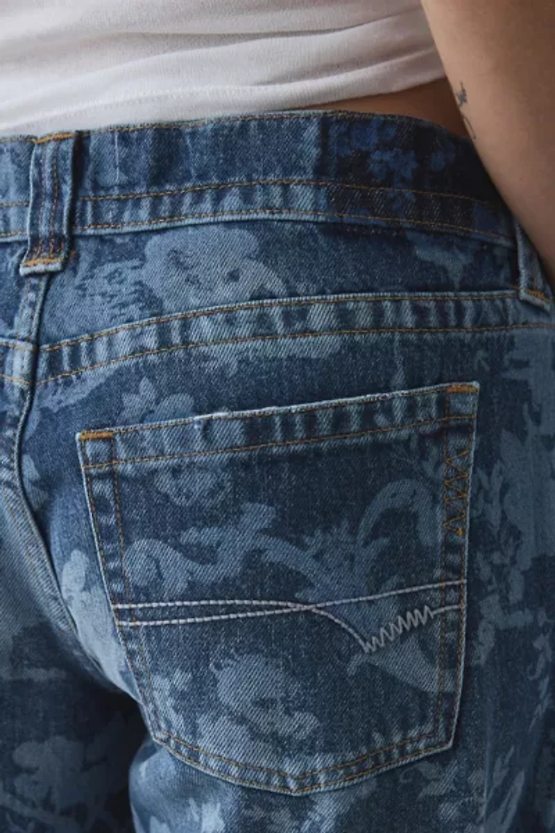 BDG Kayla Printed Low-Rise Jean