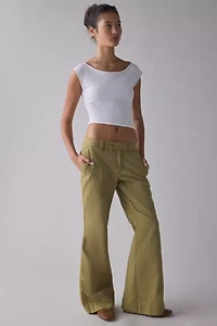 Out From Under Cotton Compression Boatneck Cropped Tee