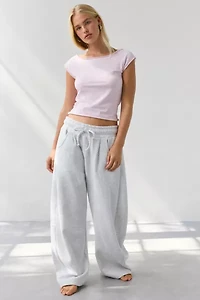Out From Under Cotton Compression Boatneck Cropped Tee