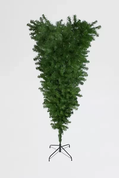 Medium Upside Down Artificial Spruce Christmas Tree