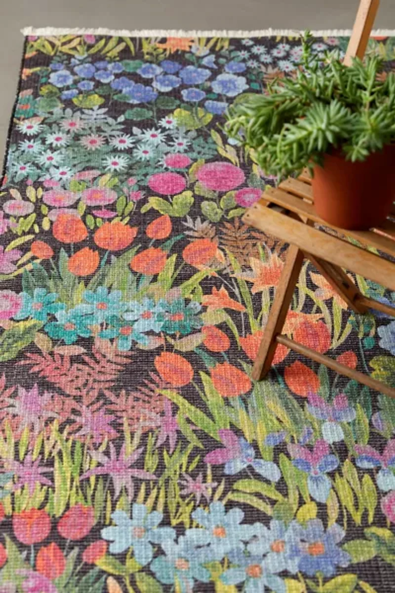 Wildflower Fields Printed Rug