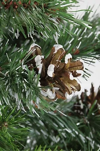 Snowy Delta Pine with Cones 4ft Artificial Christmas Tree