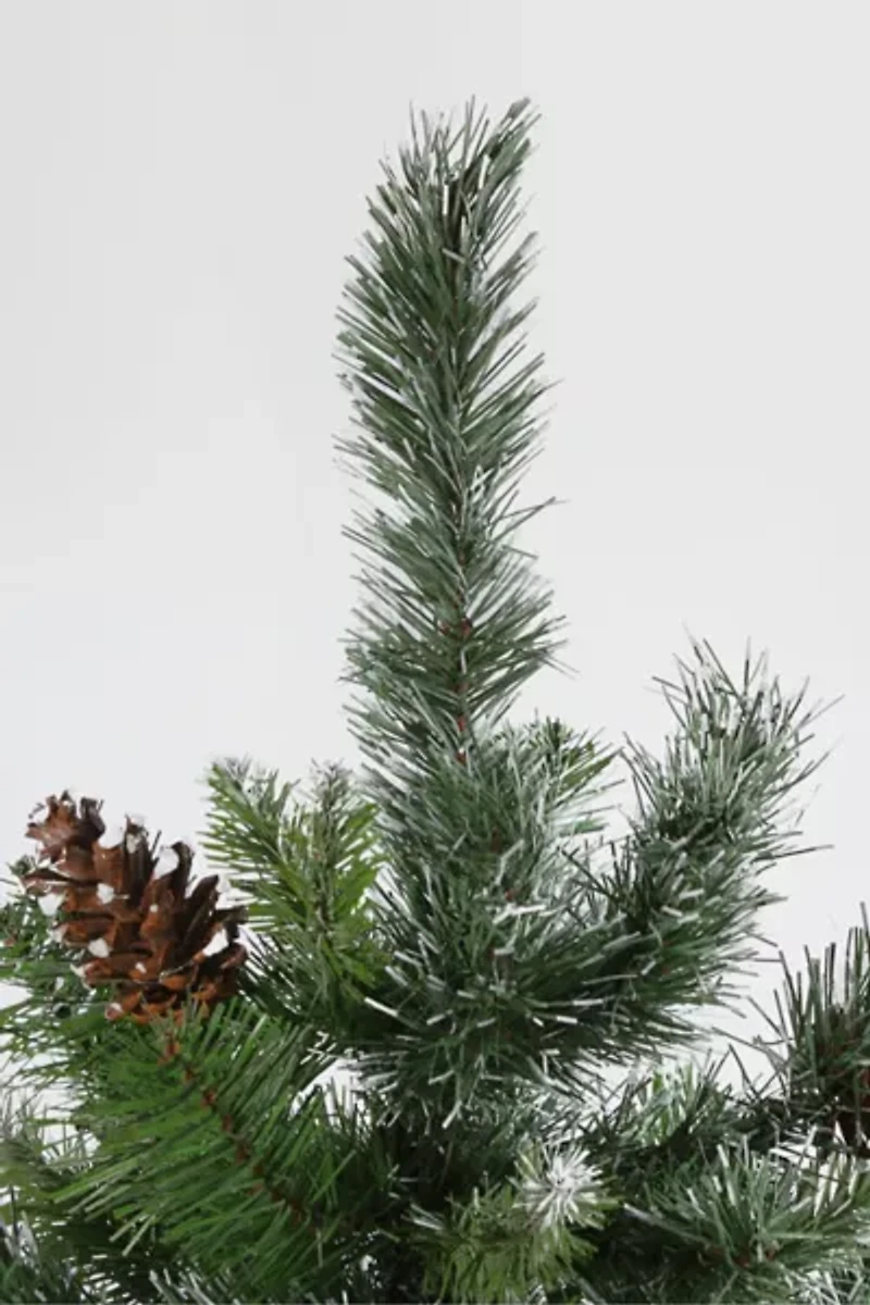 Snowy Delta Pine with Cones 4ft Artificial Christmas Tree