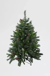 Snowy Delta Pine with Cones 4ft Artificial Christmas Tree