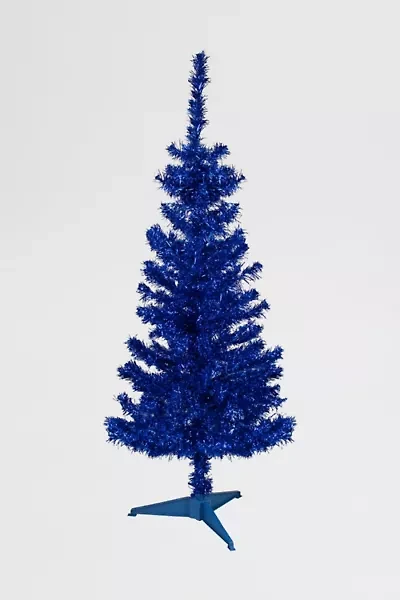 Medium 4ft Artificial Tinsel Christmas Tree