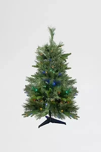 Ashcroft Cashmere Pine Pre-Lit 3ft Artificial Christmas Tree