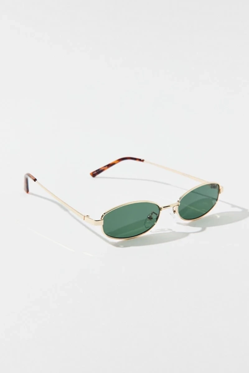 UO Essential Slim Metal Rectangle Sunglasses