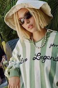 '90s Curved Slim Oval Sunglasses