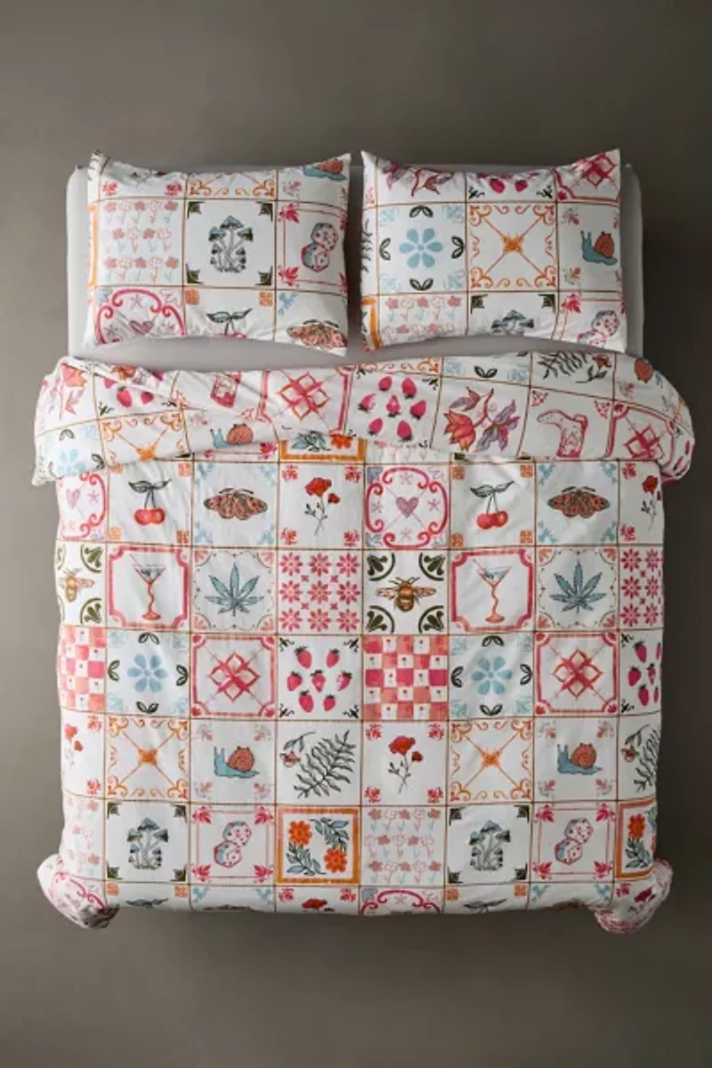 Mariana Tile Duvet Cover Set